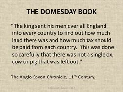 Domesday Book | Teaching Resources