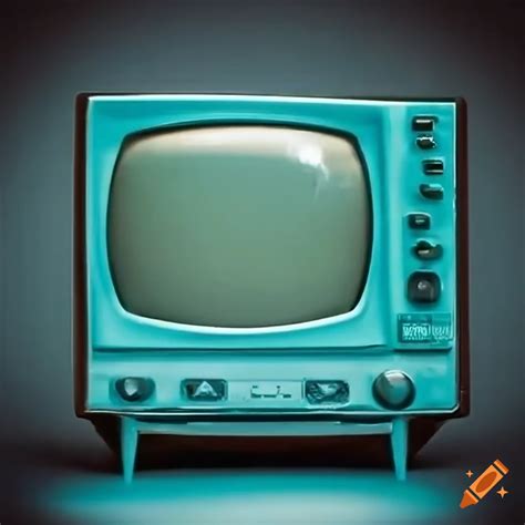 Photorealistic television controller on an old tv