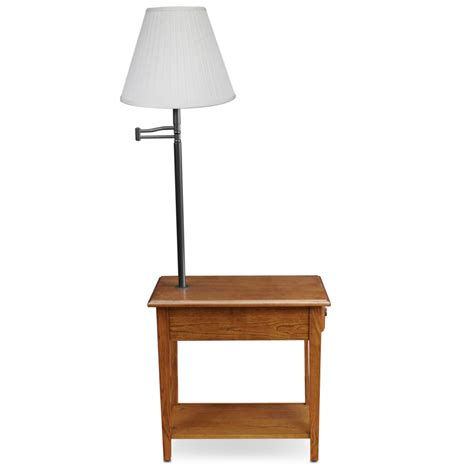 Leick Chair Side Lamp Table with Drawer, Medium Oak: Amazon.ca: Home & Kitchen