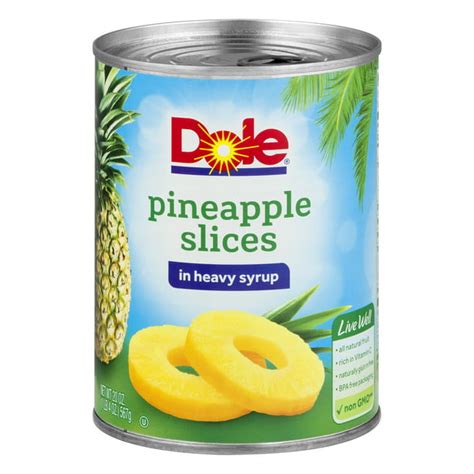 Dole Pineapple Slices in Heavy Syrup 20 oz. Can - Walmart.com - Walmart.com