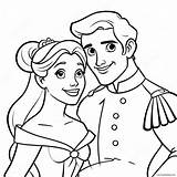 Charming Disney Princess And Prince Coloring Page 43574 34444 sketch template