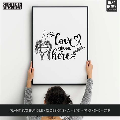 12 Plant Svg Bundle, Flowers Quotes Svg Plant Quotes Svg, Houseplant Svg, Plant Mom Svg, Funny ...