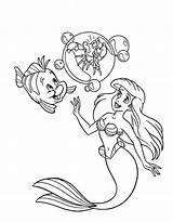 Disney Princess Mermaid Coloring Pages sketch template