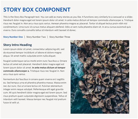 Story Box Component