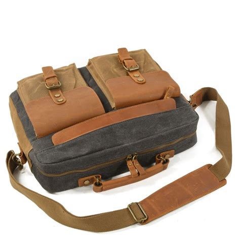 Woosir Messenger Bags for Men 15.6 Inch Waterproof Canvas | Messenger bag men, Canvas duffle bag ...