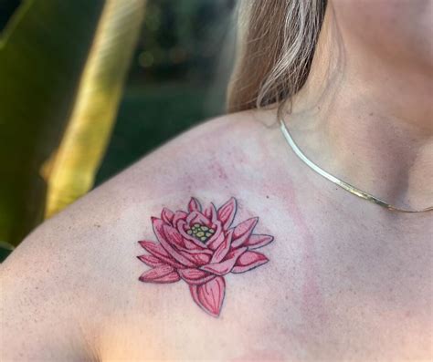 Lotus Flower Tattoo By Binky Warbucks At Iron Palm Tattoos - Iron Palm Tattoos & Body Piercing