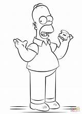 Dibujo De Homer Simpson para Colorear  Dibujos Imprimir sketch template