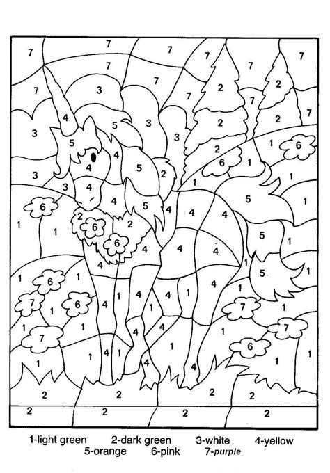 Free Printable Color by Number Coloring Pages - Best Coloring Pages For ...