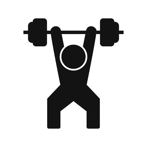 Weightlifting Icon Vector Illustration 425345 Vector Art at Vecteezy