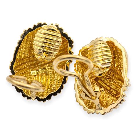 Vintage Tiffany & Co 18K Yellow Gold Clip Earrings | The Diamond Oak