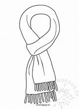 Scarf Coloring Pages sketch template