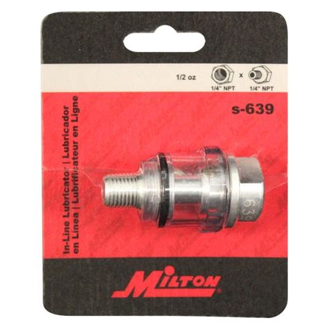 Milton® S-639 - 1/4" x 1/4" 0.5 oz. In Line Air Line Lubricator ...