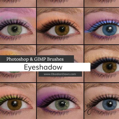 Eyeshadow Photoshop and GIMP Brushes by redheadstock on DeviantArt