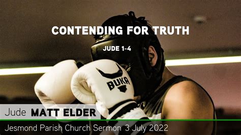 Jude 1-4 - Contending For Truth - Jesmond Parish - Sermon - Clayton TV - YouTube