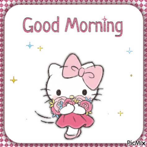 Good morning Hello Kitty - Free animated GIF - PicMix