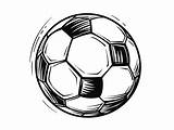 Soccer Ball Outline To Color  Coloring Page sketch template