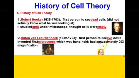 History of Cell Theory - YouTube