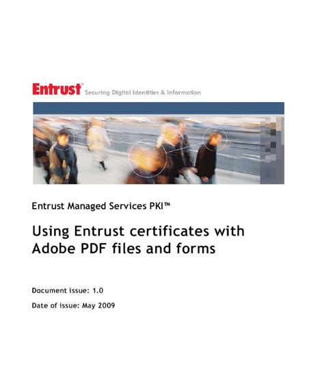 (PDF) Using Entrust certificates with Adobe PDF files and Getting an Entrust certificate using ...