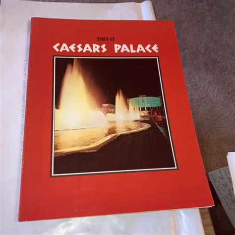 1971 THIS IS CAESARS PALACE Las Vegas Hotel Resort Casino Guide Book ...