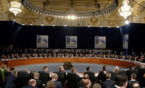 NATO defense ministers and other world leaders gather in Bucharest, Romania, for a three-day ...