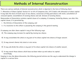 Reconstruction of Companies | PPT