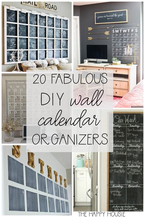 20 Fab DIY Family Wall Calendar Organizers | Family organization wall, Wall calendar organizer ...