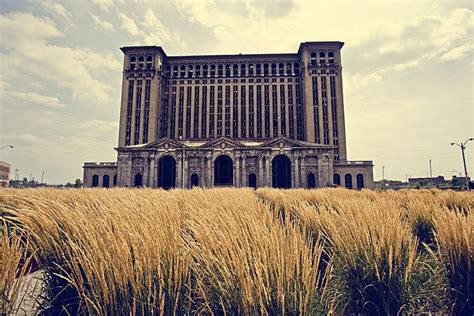 Detroit's abandoned train station : r/pics