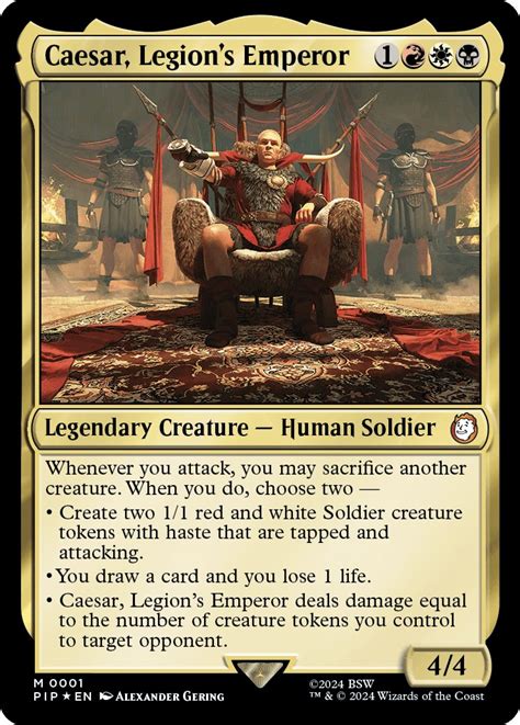 Caesar, Legion's Emperor - Universes Beyond: Fallout - Magic: The Gathering