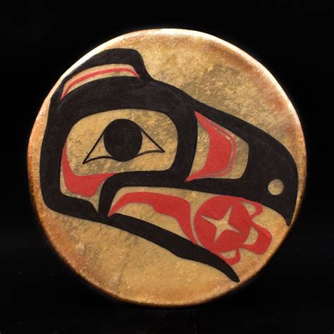 RAVEN SUN DRUM, Tlingit Drums | Pacific northwest art, Tlingit, Native american art