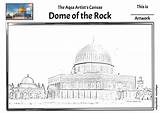 Al Aqsa Masjid Coloring Page Sketch sketch template