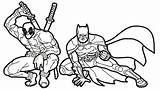 Batman And Spiderman Coloring Pages sketch template