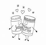 Peanut Butter And Jelly Coloring Page Sketch sketch template