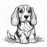 16 Best Basset Hound Coloring Pages Free Printable PDFs sketch template