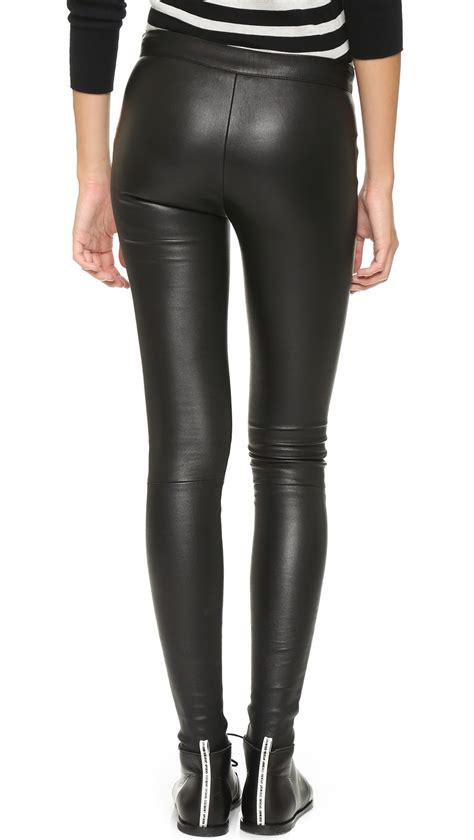 Mackage Stretch Leather Pants in Black | Lyst