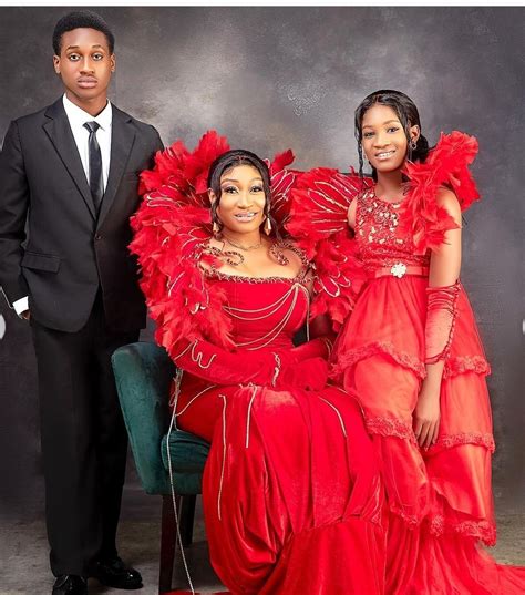 Oge Okoye flaunts her children in Christmas photoshoot - Talk of Naija