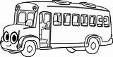 Bus Coloring Page Printable sketch template
