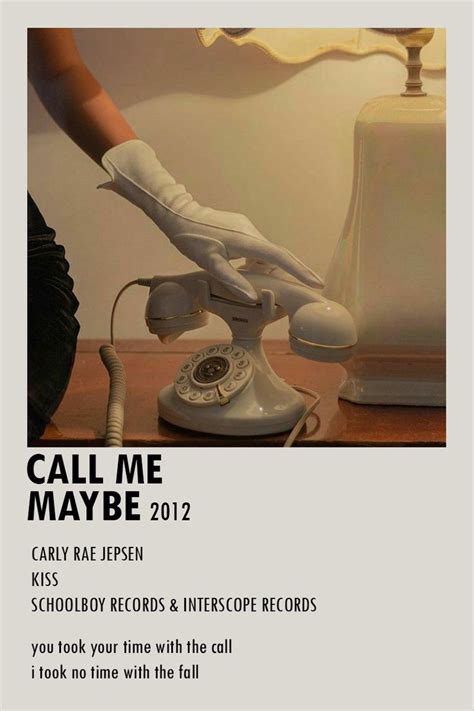 Call me maybe - poster | Call me maybe, Music poster ideas, Carly rae jepsen