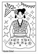 7 Mexican Coloring Pages  Free Printable For Kids And sketch template