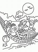 Vacation Coloring Sheets Pages sketch template