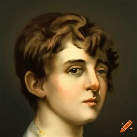 1800s portrait of a young man with light brown hair on Craiyon