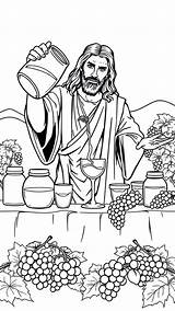 12 Jesus Turns Water Into Wine Coloring Pages  Printable & Free To sketch template