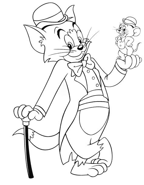 Free Printable Tom And Jerry Coloring Pages For Kids