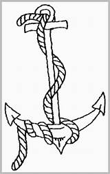 Navy Anchor Coloring Pages sketch template