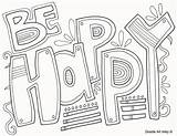 Be Happy Coloring Pages sketch template