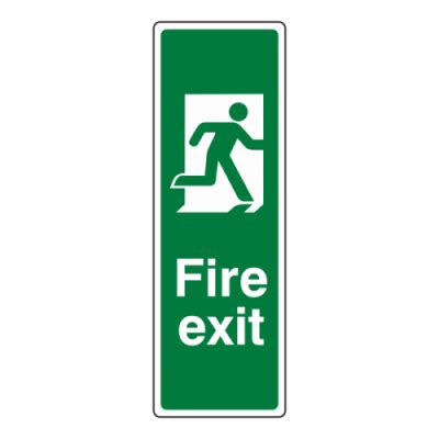 Final Fire Exit Man Right Sign Portrait - Boyd Safety Supplies