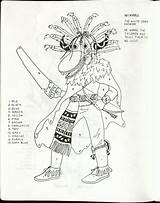 Hopi Kachina Doll Coloring Page Sketch sketch template