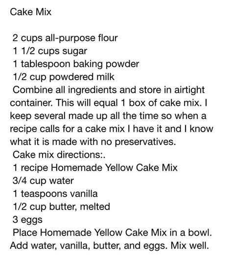 Cake mix in 2024 | Homemade cake mixes, Make cake mix taste homemade ...