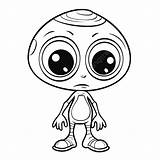 Alien Coloring Pages Aliens Colouring Cool Color Kids Printable Print  sketch template