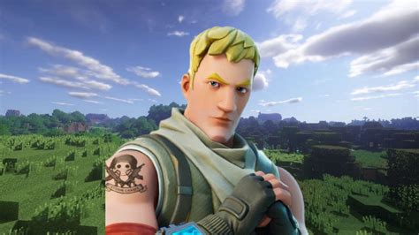 Minecraft skin lets you drop in as Fortnite icon Jonesy