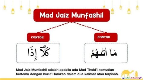 Pengertian Mad Jaiz Munfashil dan Contoh Bacaan